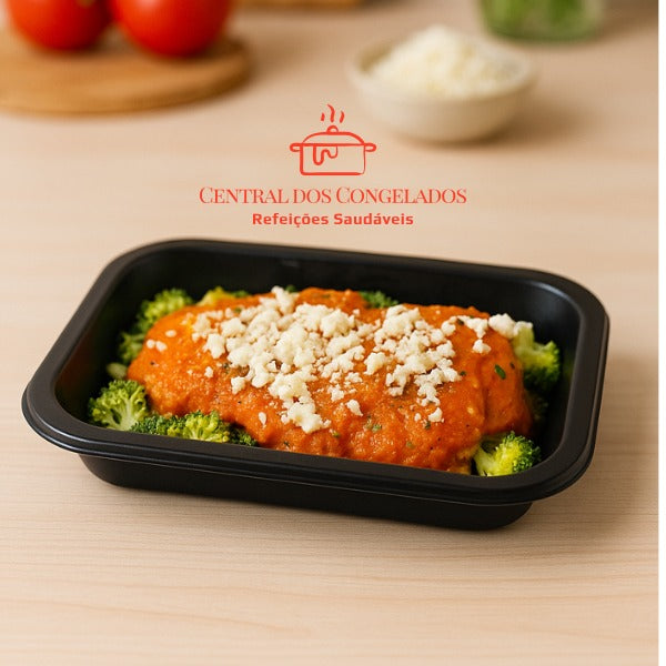 42 - HAMBURGER GRELHADO MOLHO DE TOMATE E BRÓCOLIS - LOW CARB 250G