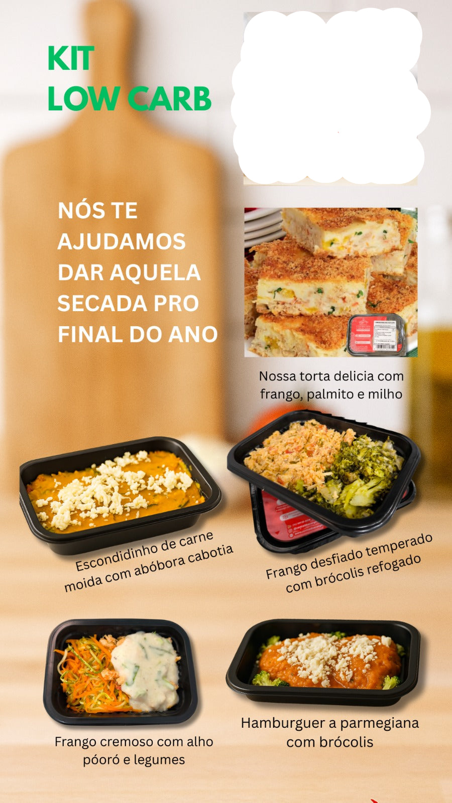 KIT DIA A DIA LOW CARB 10 REFEIÇÕES