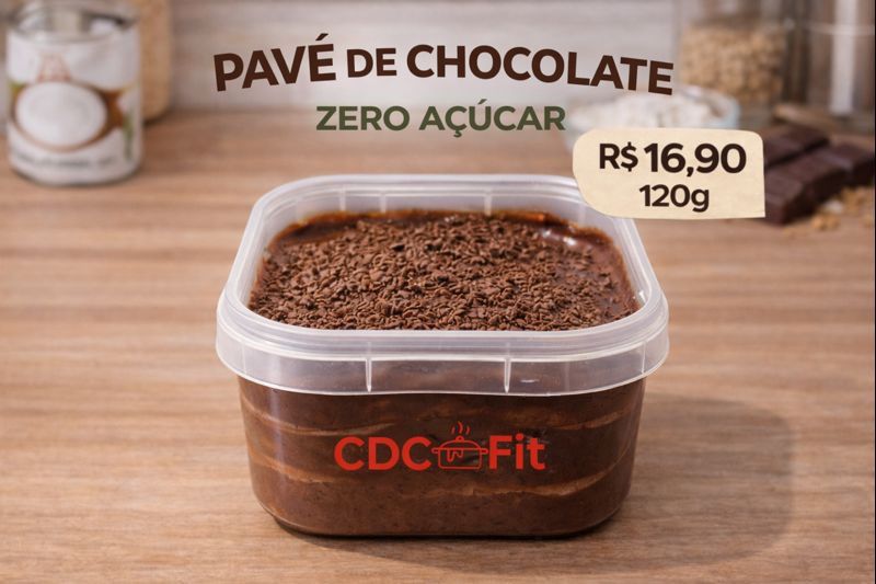 PAVÊ CHOCOLATE DIET 120G