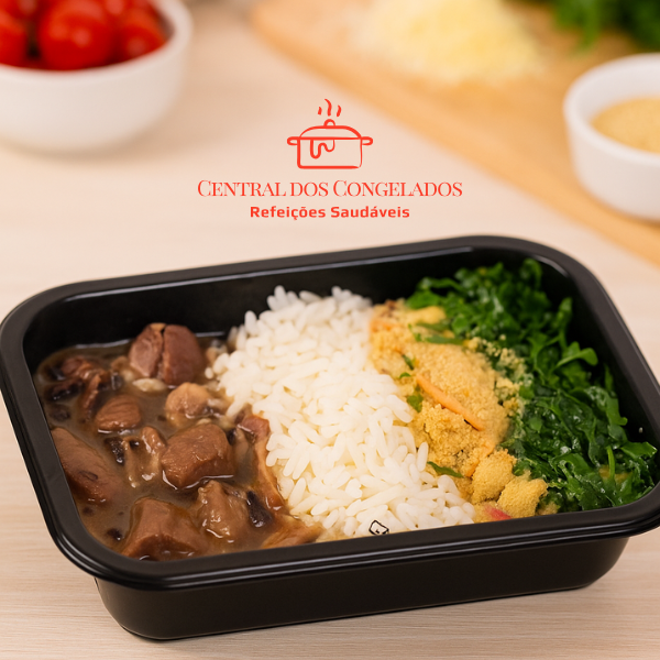 2 - FEIJOADA MAGRA ARROZ FAROFA E COUVE MANTEIGA 300G