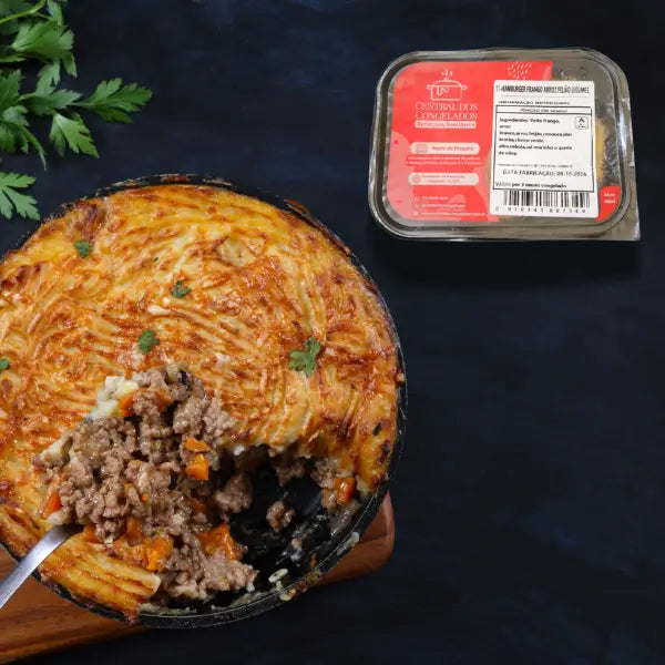 5 - ESCONDIDINHO CARNE MOÍDA COM PURÊ BATATA 300G