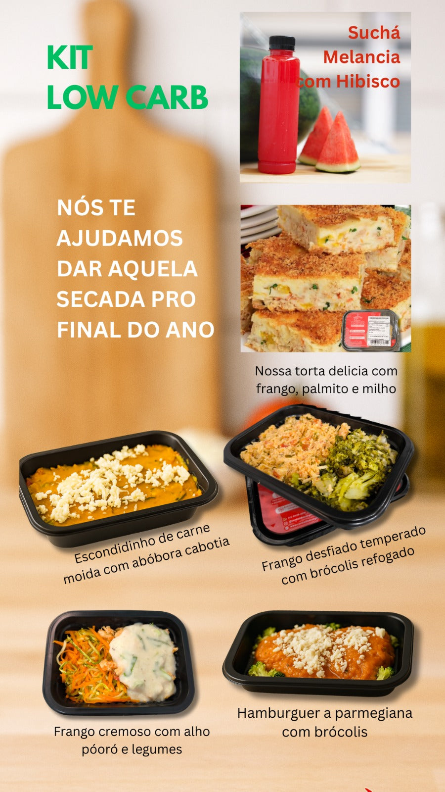 KIT DIA A DIA LOW CARB 10 REFEIÇÕES