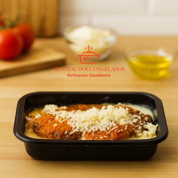 3 - HAMBURGER PARMEGIANA COM PURÊ DE BATATA 300G
