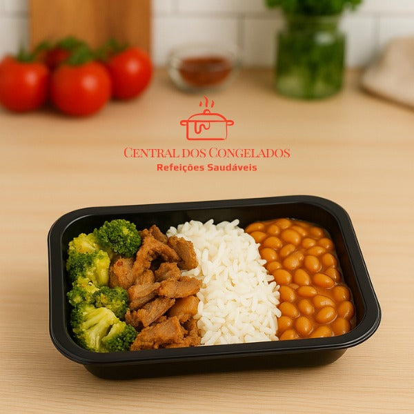 26-ISCA PATINHO GRELHADO ARROZ FEIJÃO E BRÓCOLIS - 300G